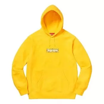 Толстовка fw19 week 16 bandana box hooded sweatshirt Supreme, желтый