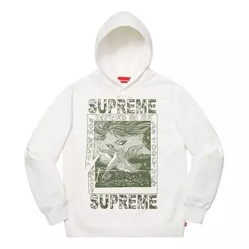Толстовка fw19 week 2 doves hooded sweatshirt Supreme, белый