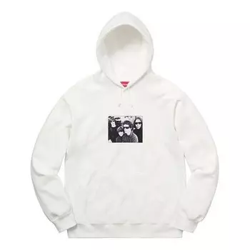 Толстовка fw19 week 4 x the velvet underground hooded sweatshirt Supreme, белый