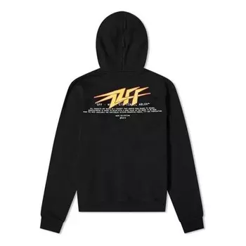 Толстовка fw20 mens thunder letter slim logo sweater Off-White, черный