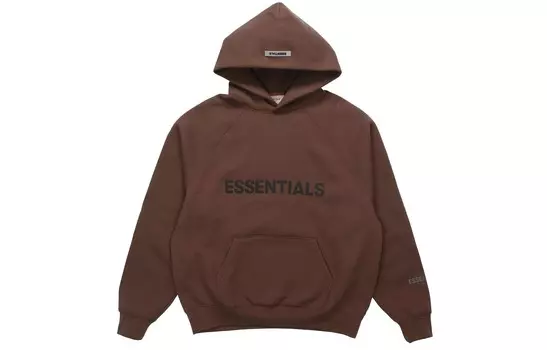 Толстовка FW20 унисекс коричневого цвета Fear Of God Essentials, коричневый