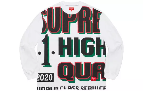 Толстовка FW20 унисекс Supreme, белый