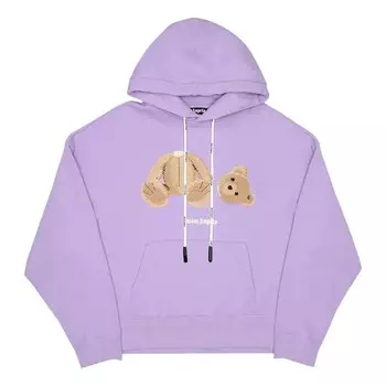 Толстовка fw21 bear hoodie 'lilac brown' Palm Angels, фиолетовый