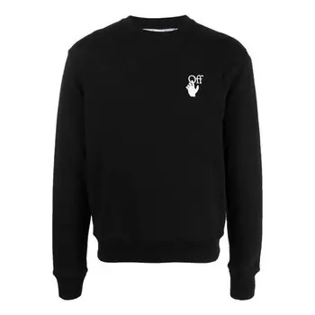 Толстовка fw21 logo arrow pattern version black Off-White, черный