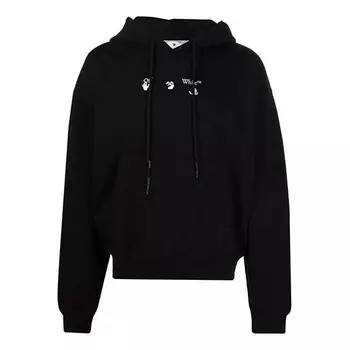 Толстовка fw21 melting arrow logo print sports men's black Off-White, черный