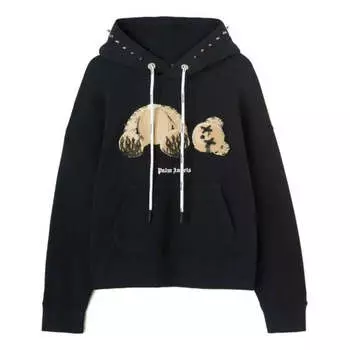 Толстовка fw22 punk bear hoodie 'black brown' Palm Angels, черный