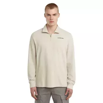 Толстовка G-Star Checquard Tweeter half zip, бежевый