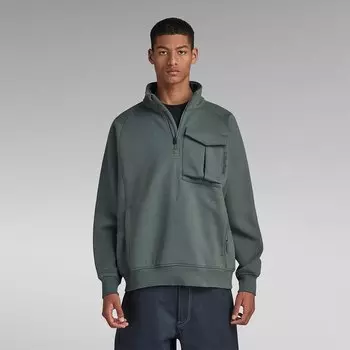 Толстовка G-Star D23893-D425 Half Zip, зеленый