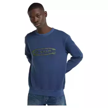 Толстовка G-Star Destroyed G Logo Washed, синий