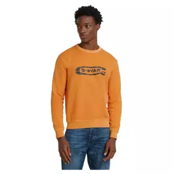 Толстовка G-Star Destroyed G Logo Washed, оранжевый