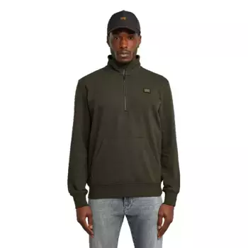 Толстовка G-Star Label Badge half zip, зеленый