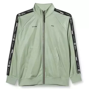 Толстовка G-Star Logo Tape Full Zip, зеленый