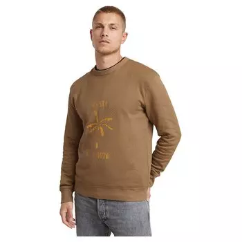 Толстовка G-Star Musa Stencil, коричневый