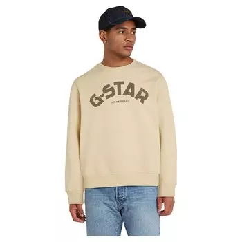 Толстовка G-Star Puff Logo Print, бежевый