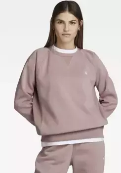 Толстовка G-Star RAW "Premium Core 2.0 Sweatshirt" с круглым вырезом и треугольной вставкой, цвет Lt Berry Mist