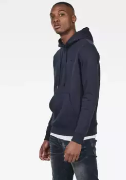 Толстовка G-Star RAW с капюшоном "Premium Hoody", цвет морской волны
