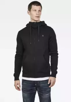 Толстовка G-Star RAW с капюшоном "Premium Basic Hooded Zip Sweater", черный