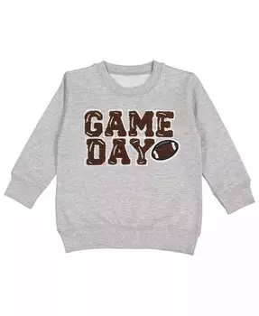 Толстовка Game Day для мальчиков для малышей с нашивкой Sweet Wink, серый