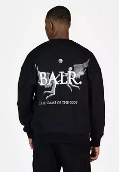 Толстовка GAME OF THE GODS BOX FIT CREWNECK BALR., цвет jet black