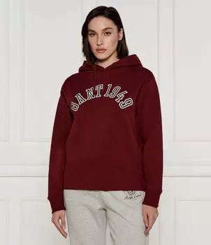 Толстовка Gant 1949 ARCH Loose fit, бордо