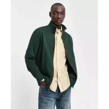 Толстовка Gant 2028042 full zip, зеленый