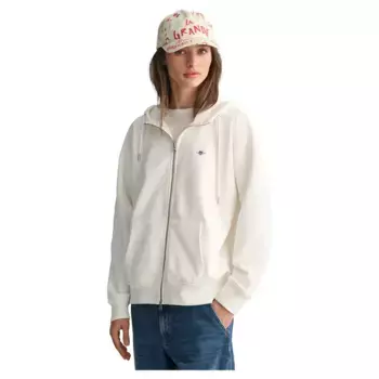 Толстовка Gant 4201412 full zip, белый