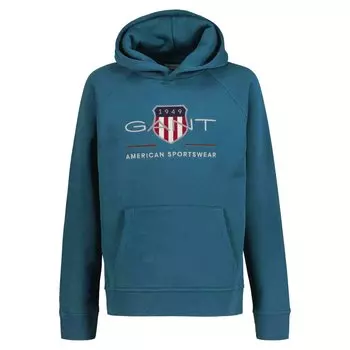 Толстовка Gant, цвет Petrolblau