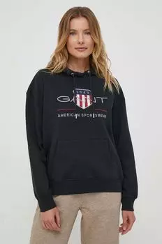 Толстовка Гант Gant, черный