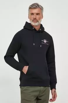 Толстовка Гант Gant, черный