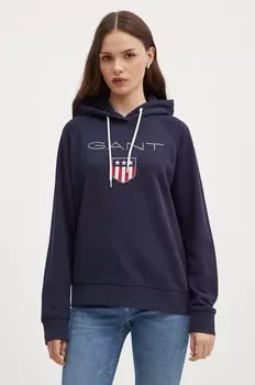 Толстовка Гант Gant, темно-синий