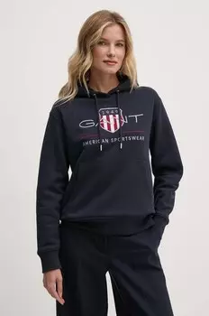 Толстовка Гант Gant, темно-синий