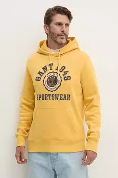 Толстовка Гант Gant, желтый
