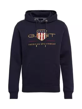Толстовка Gant, ночная синяя