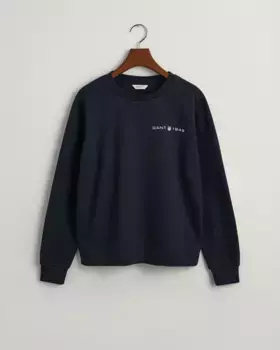 Толстовка Gant "REG PRINTED GRAPHIC C-NECK", синий