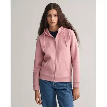 Толстовка Gant Reg Tonal Shield Full Zip, розовый