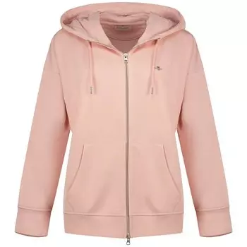 Толстовка Gant Rel Shield Full Zip, розовый