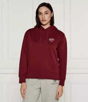 Толстовка Gant Relaxed fit, красный
