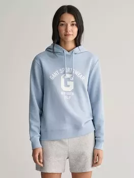 Толстовка Gant, светло-синий