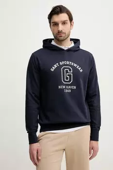 Толстовка Gant, темно-синий