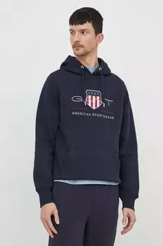 Толстовка Gant, темно-синий