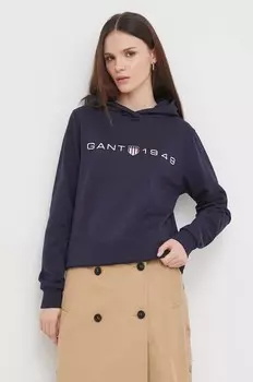 Толстовка Gant, темно-синий