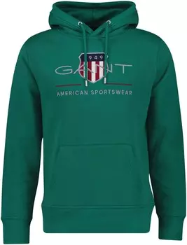Толстовка GANT, темно-зеленый
