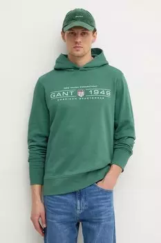 Толстовка Gant, зеленый