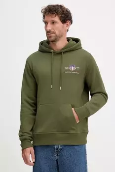 Толстовка Gant, зеленый