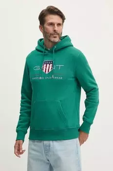 Толстовка Gant, зеленый