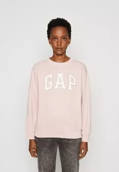 Толстовка GAP HERITAGE CREW, стандартный розовый