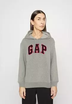 Толстовка GAP Heritage, светло-серый меланж