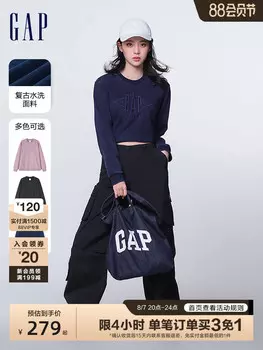 Толстовка Gap с длинными рукавами, черный