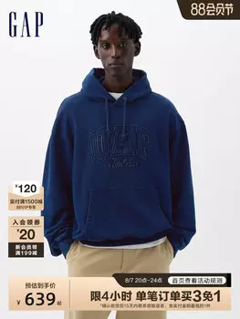 Толстовка Gap с капюшоном, темно-синий