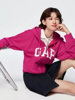 Толстовка Gap с логотипом, бежевый